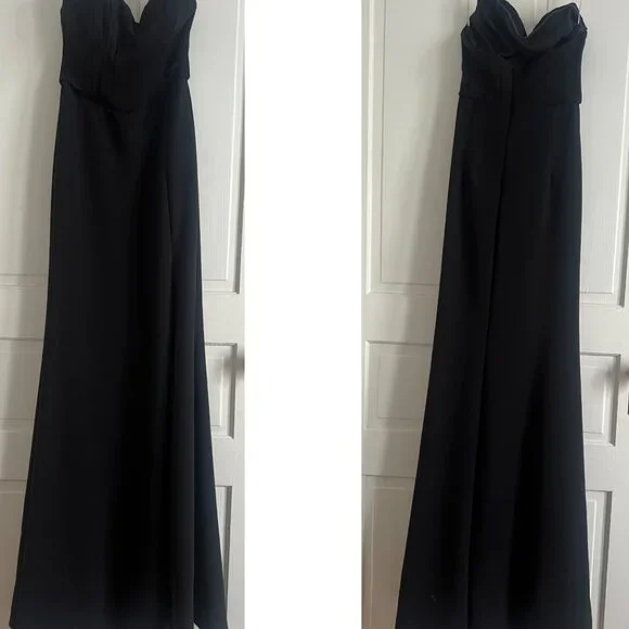 Passionate Admiration Black Strapless Bustier Maxi Dress, Size XS - Picture 2 of 10